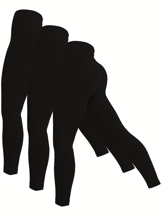 Solid Yoga Tight Pants Women's Activewear