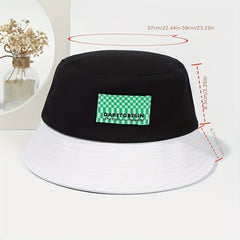 Men's Block Bucket Hat For Daily Outing
