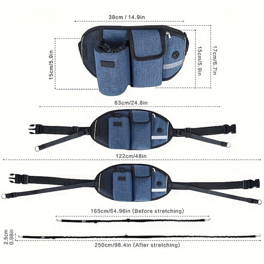 Sports Waist Bag Fanny Pack With Leash for Outdoor Activities