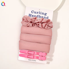 Heatless Curling Rod Headband Silk Ribbon Curl Hair Roller Curls