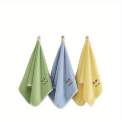 Kids Face Towels Soft Cotton Absorbent Small Square Baby Towels