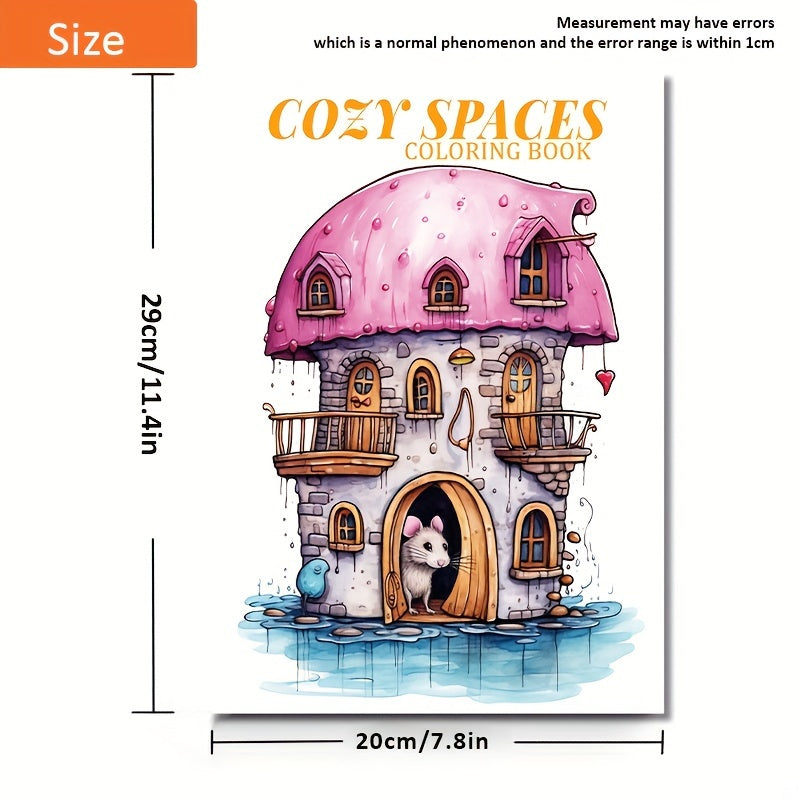 Deluxe Mouse Coloring Book 22 Pages Relaxing Art & Craft Activity