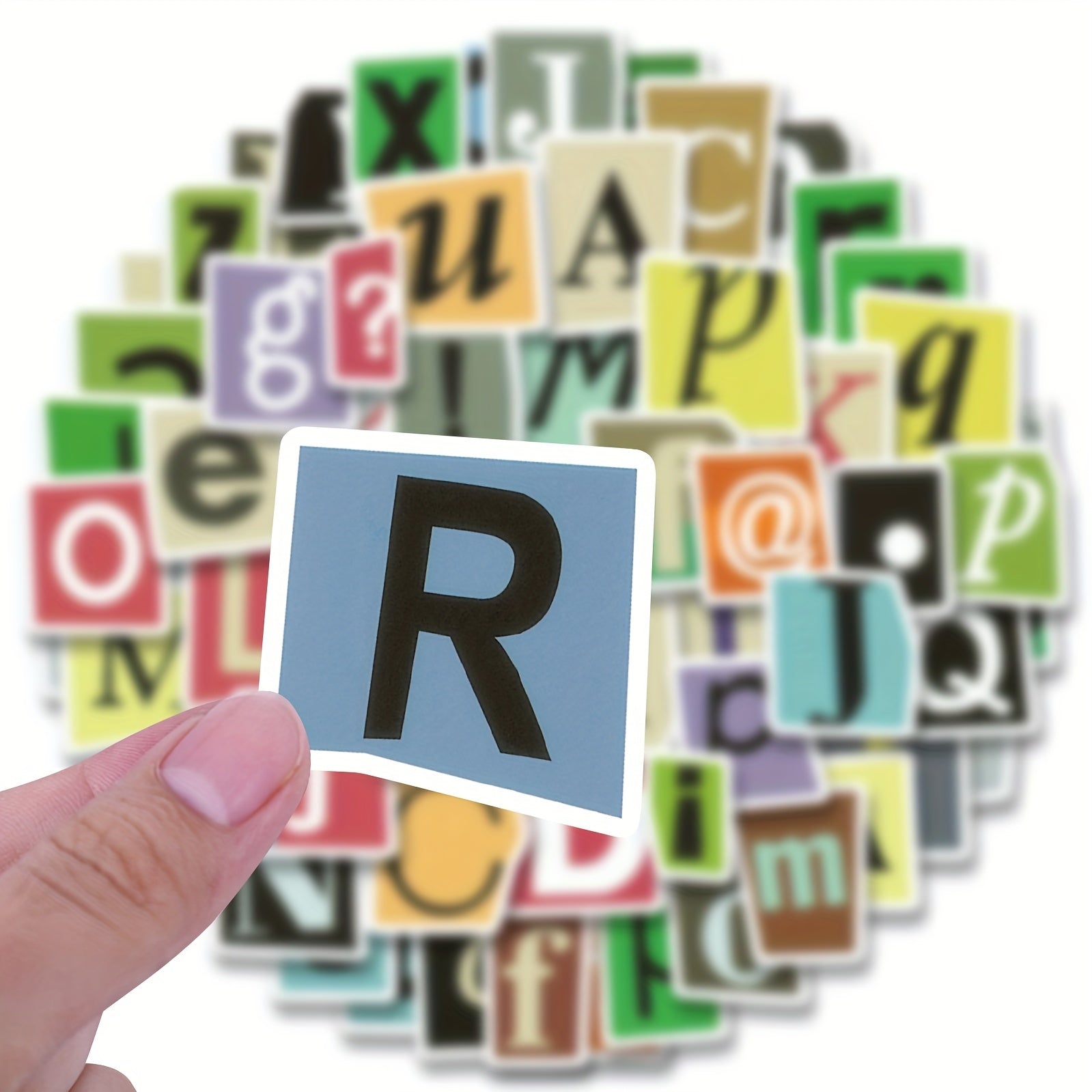 100pc Waterproof Vinyl Alphabet Stickers For Laptop Phone Water Bottle