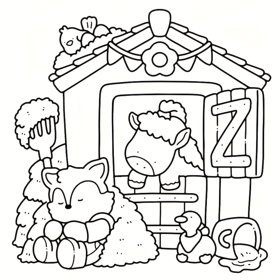 Little Hug Coloring Book 24 Pages Relaxing Stress Relief Activity for Adults