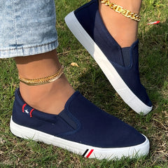 Men's Breathable Canvas Slip On Shoes for Jogging