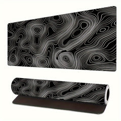Topographic Map Large Mouse Pad Office Computer Desk Mat