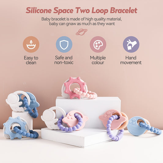 Silicone Teething Toy for Babies Non Toxic Bracelet