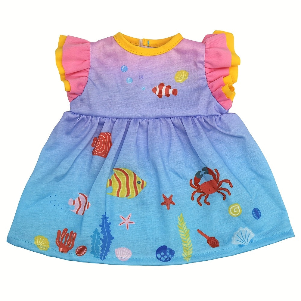 Animal Pattern Doll Clothes for 10-17 Inch Newborn Dolls