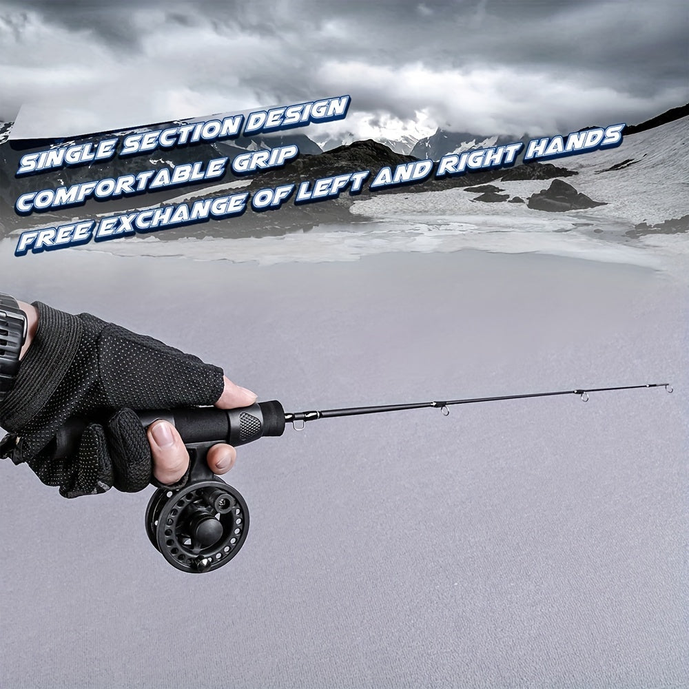 Single Section Ice Fishing Rod & Fast Raft Rod Winter Fishing Set