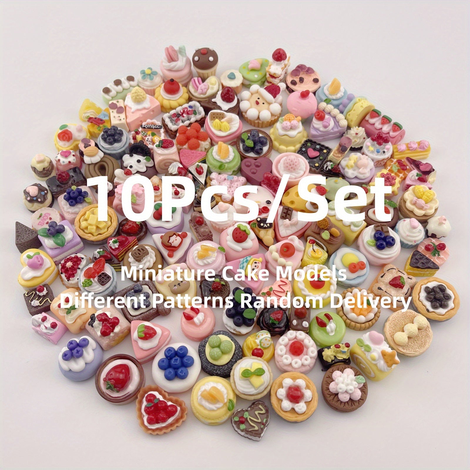 Mini Cakes Food Models Dollhouse Accessories Kids Toy