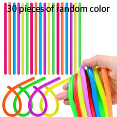 Stretchy Noodle Fidget Toys Calming Sensory Strings Mixed Colors