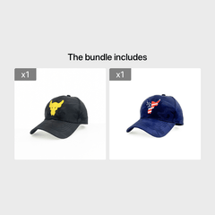 Men's Bull Head Embroidered Baseball Cap Sun Protective Breathable Casual Sty