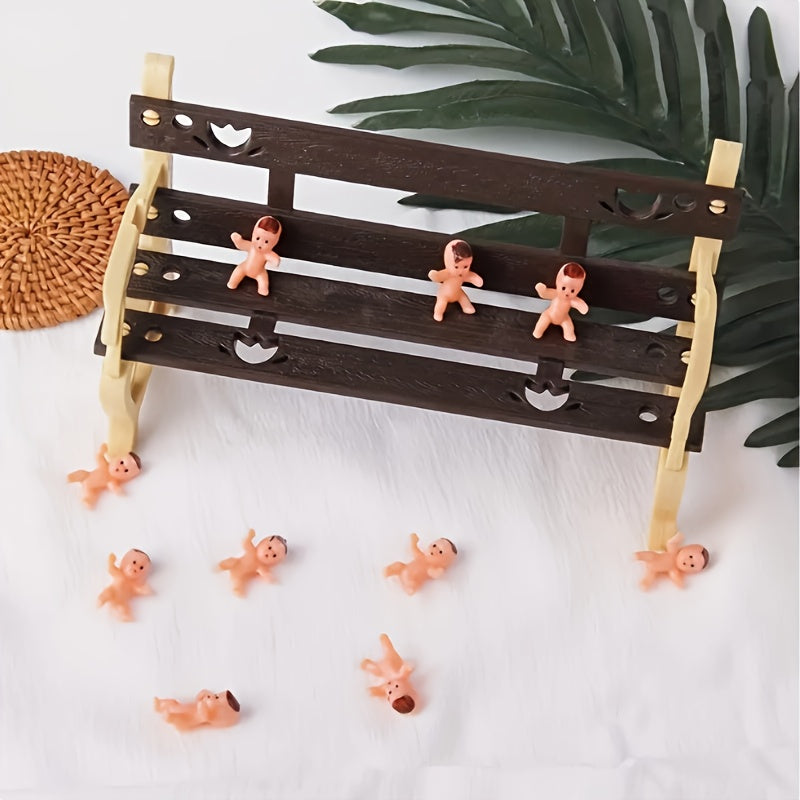 10pcs Mini Plastic Baby Toys for Cake Decoration or Dollhouse Accessories