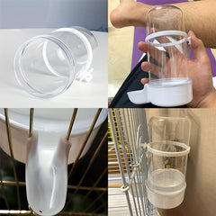 2pcs Auto Bird Feeders Prevent Spills/Splashes Dispenser Bird Water Fountain