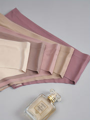 5pcs Seamless Solid Briefs Comfy & Stretchy Intimates Panties