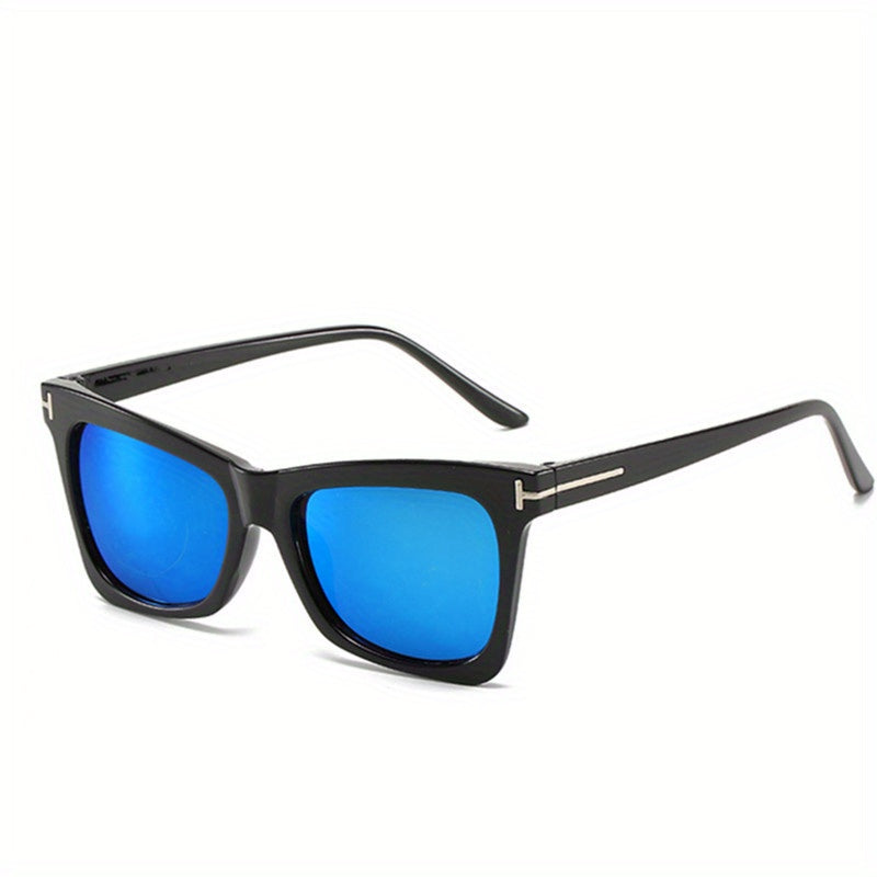 Cat Eye Sunglasses Gradient Lens Metal T Decor Glasses UV400