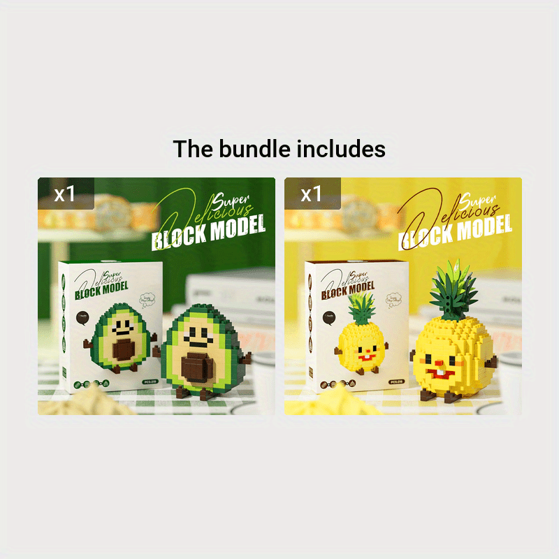 Building Block Toys Happy Food Play Series