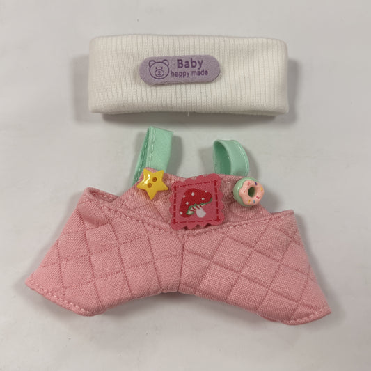 Labubu Cartoon Skirt Set Doll Clothes for 17Cm Dolls