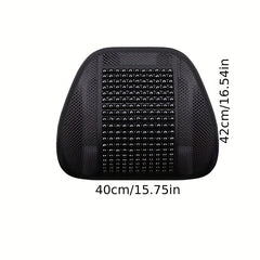 Wooden Beaded Car Lumbar Support for Summer