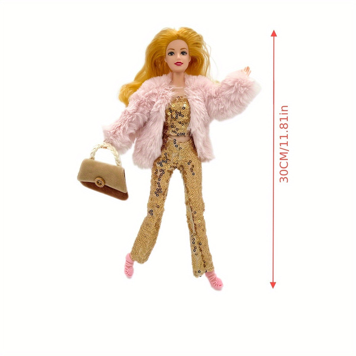 Noble Doll Set with Clothes, Bag, Shoes - Christmas Toy