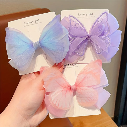 Children's Sweet Princess Hairpin Bow Headdress
