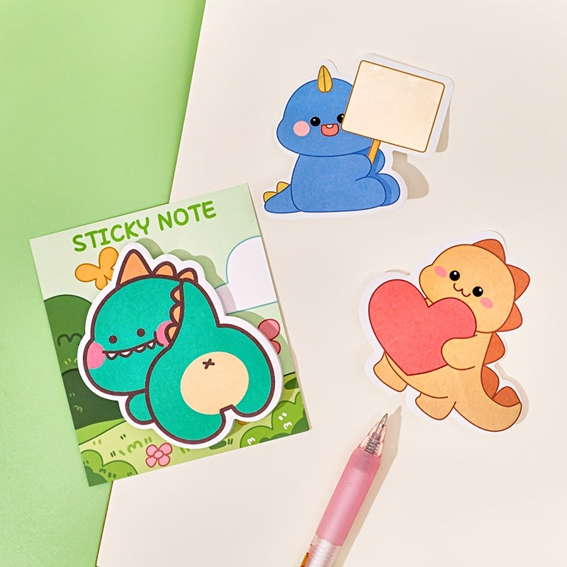 30 Sheets Dinosaur Alien Sticky Notes Memo Paper for Students