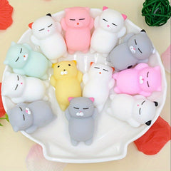 5pcs Mixed Pinch Toy Decompressing Vent Toy Soft Tpy