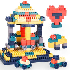 Colorful Stacking Puzzle Bricks for Ages 3 Creative Play & Skills Development