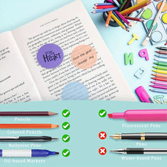 35PCS Colorful Transparent Sticky Notes Memo Stickers for Home & Office Use