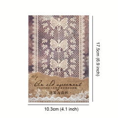 40pcs Vintage Cutout Lace Paper Scrapbooking Materials