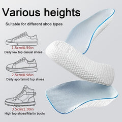 Arch Support Inner Heightening Insoles Breathable Sports Half Cushion