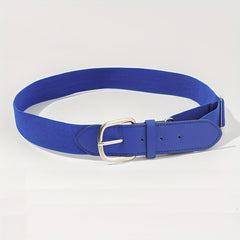 Adult Baseball Softball Uniform Belts Braided Elastic PU Belts