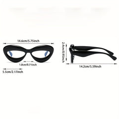 Y2K Candy Lip Frame Clear Lens Glasses