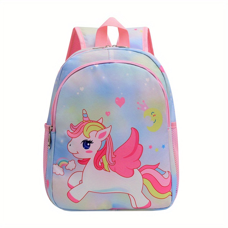 Kids Mermaid Pony Backpack School Bag Lightweight Spine Protection