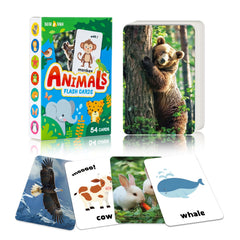54 Farm Animal Flashcards English Words Toddler Early Learning