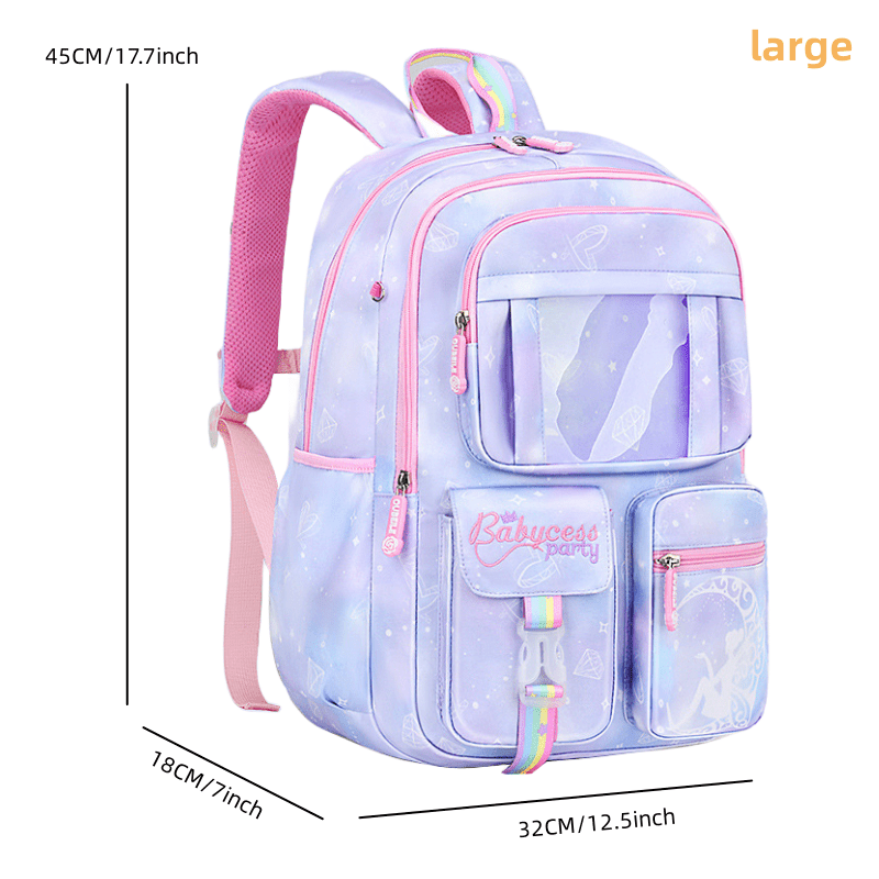 Waterproof Lightweight Student Schoolbag Large Capacity Backpack
