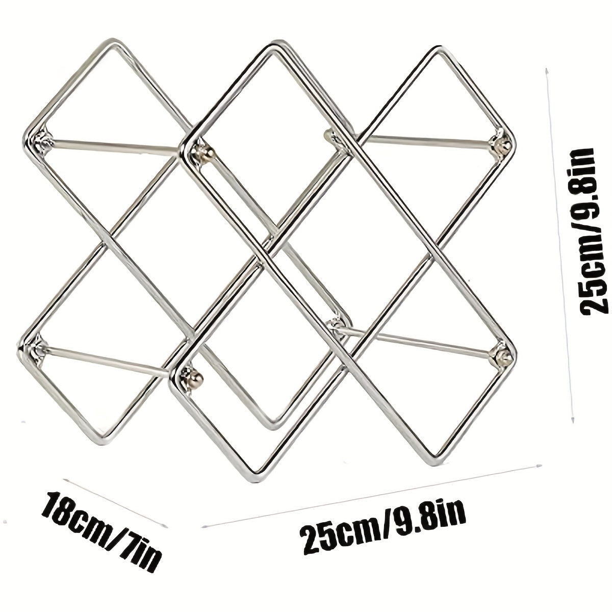 Stylish Stackable Wine Bottle Rack for Home and Office