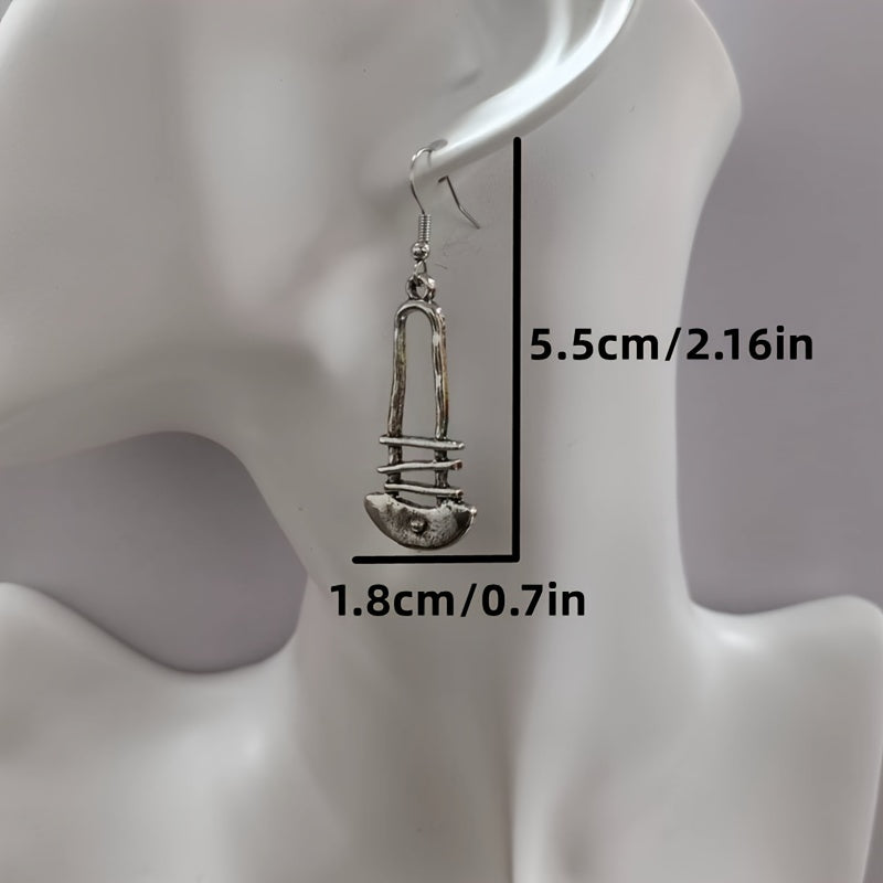 Boho Vintage Geometric Pendant Earrings Women Jewelry