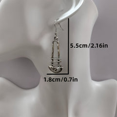 Boho Vintage Geometric Pendant Earrings Women Jewelry