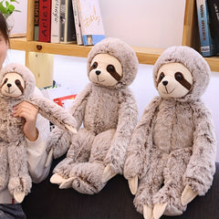 Small Sloth Plush Toy 19.6'' High Three Toe Sloth Hugging Stuffed Toy