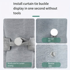 10 Pairs Curtain Holdbacks Magnets for Home Bedroom & Office Living Room Decor