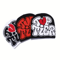 TIER Hip Hop Beanie Cap Unisex Y2k Cold Knit Hat