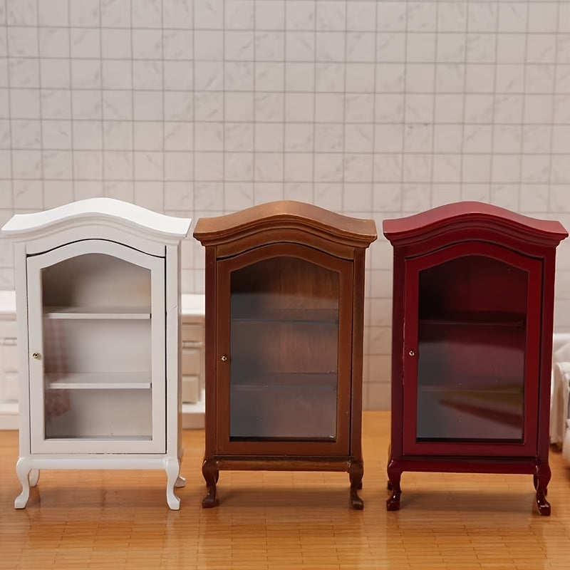 1:12 Dollhouse Collection Cabinet Mini Furniture Display Case Craftsma