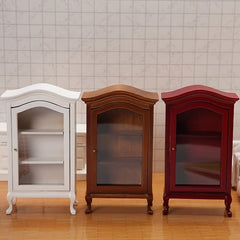 1:12 Dollhouse Collection Cabinet Mini Furniture Display Case Craftsma