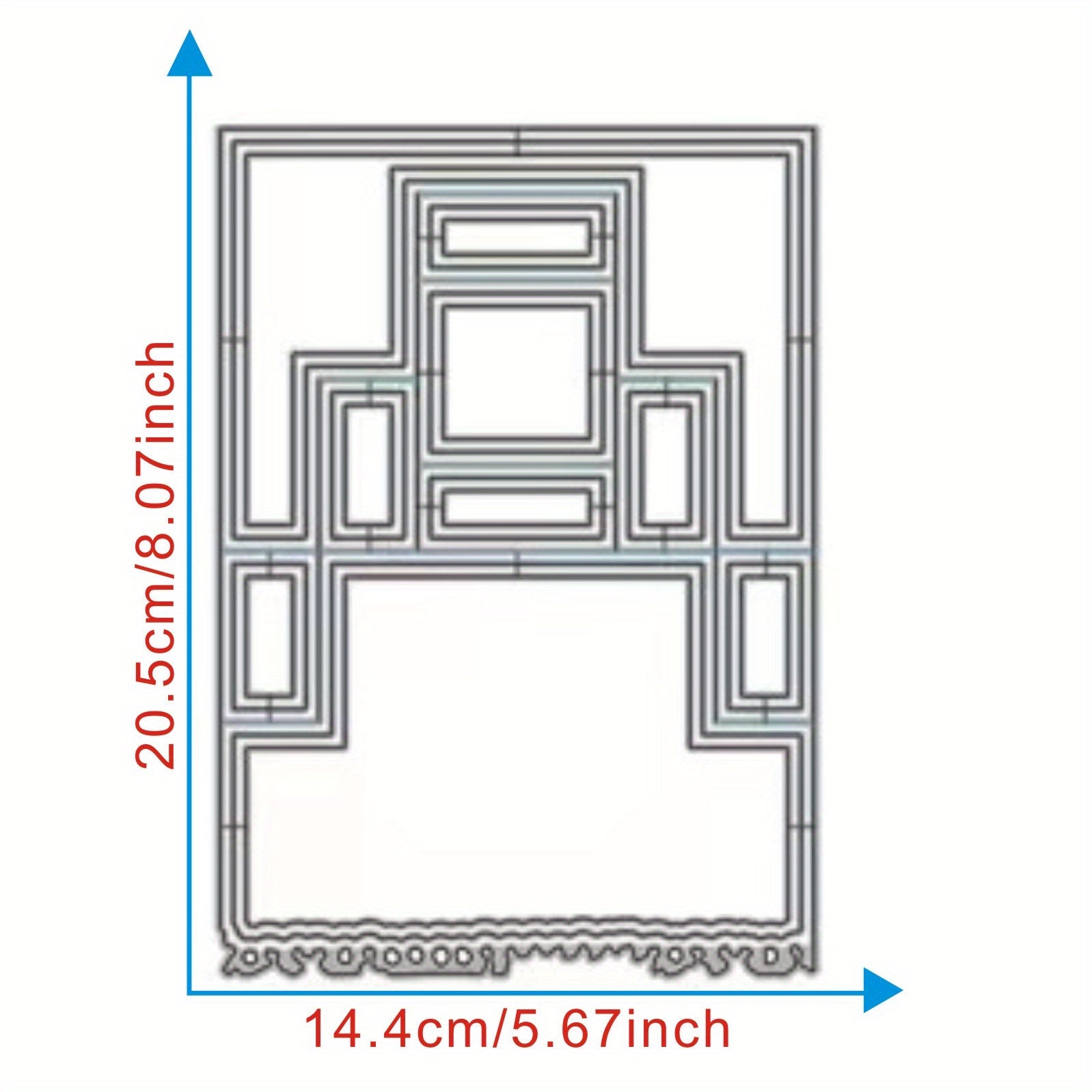 1pc Metal Cutting Mould Frame Templates for Card Making Scrapbooking DIY