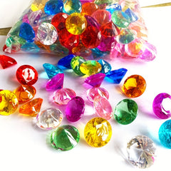 12pcs Acrylic Diamond Toys Colorful Plastic Crystal PlayHouse Toy