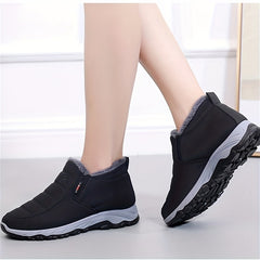 Women's Flatform Slip-On High Round Toe Winter Boots