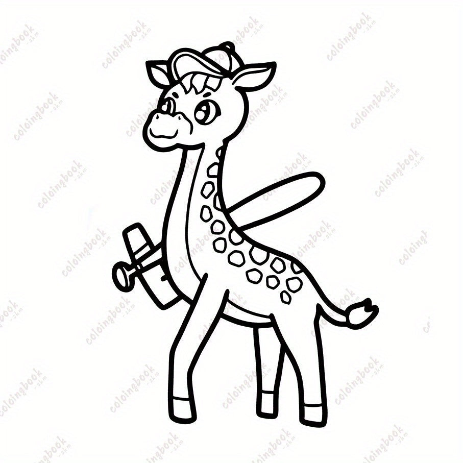 Animal Coloring Book with Story Props for Kids
