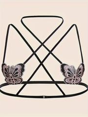  Butterfly Halter Bralette Exotic Bra