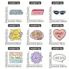 Stay Classy Enamel Pins You're Enough You Deserve Brooches Lapel Badges Slogan